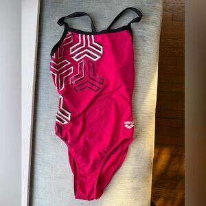 Arena Pink Kikko Challenge Back Swimsuit